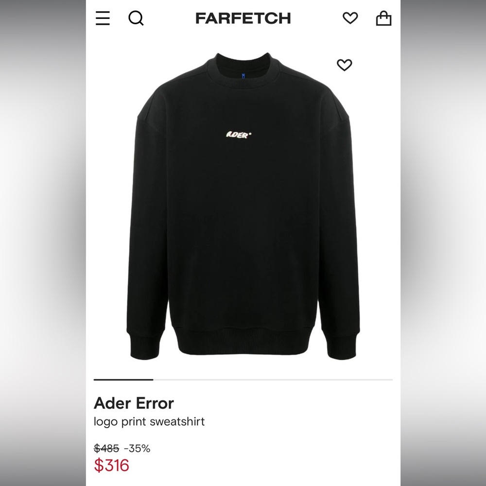 Ader Error | Logo Print Sweatshirt - Black - image 6